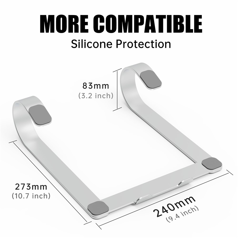 R-JUST BJ06 Aluminum Alloy Laptop Stand Holder Notebook Support Non-slip Cooling Bracket-7