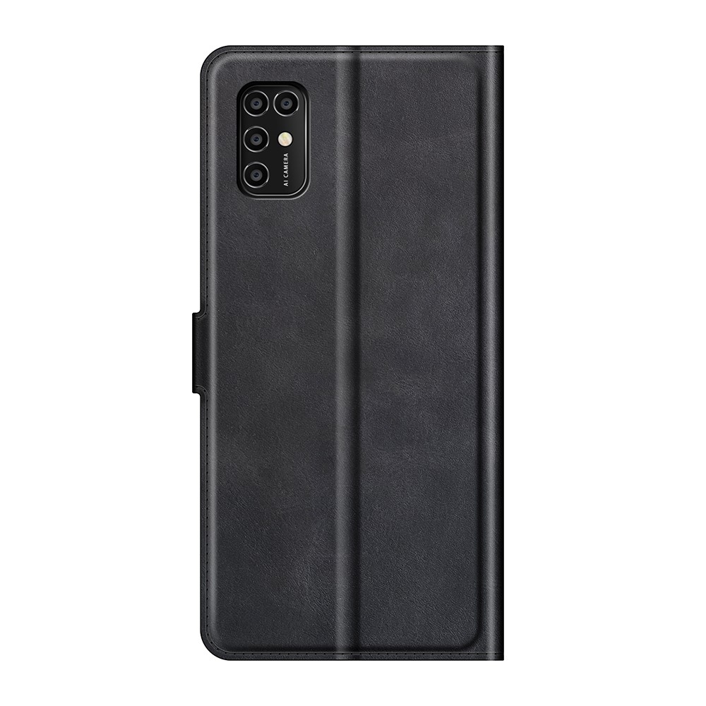 Magnetic Square Clasp Leather Wallet Stand Protective Case Cover for ZTE Blade V2020 Smart - Black-3