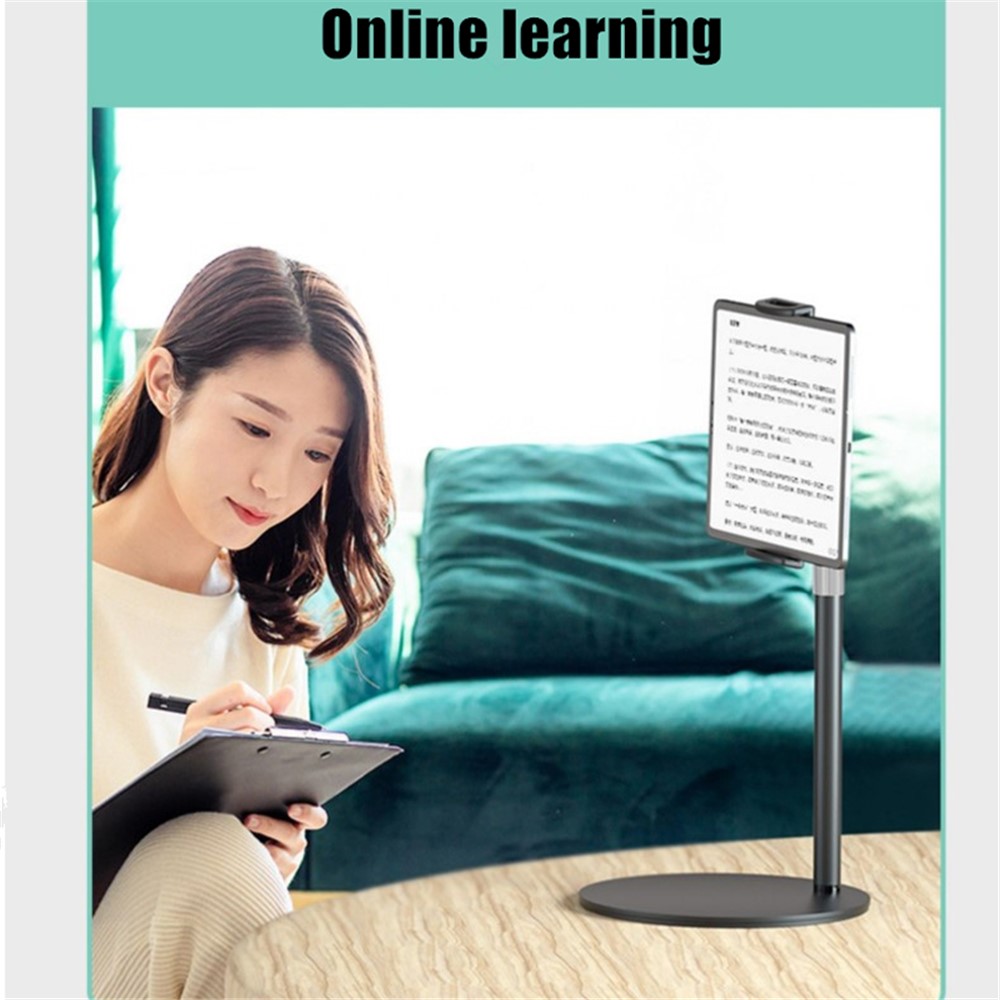 360° Rotation Lazy Mobile Phone Tablet Stand Adjustable Height Desktop Holder Bracket for iPad Pro 12.9-inch iPhone-6