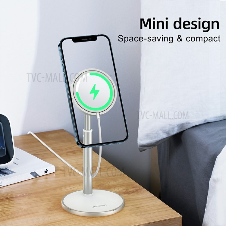 JOYROOM JR-A52 Desktop Magnetic Wireless Charger Bracket Stand Wireless Charging Holder for iPhone MagSafe-4