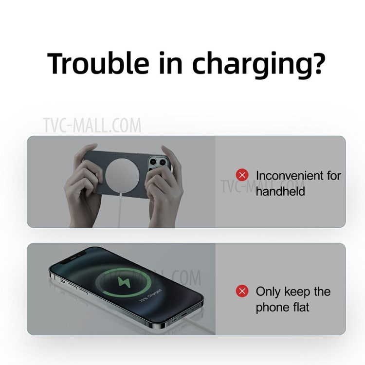 JOYROOM JR-A52 Desktop Magnetic Wireless Charger Bracket Stand Wireless Charging Holder for iPhone MagSafe-9