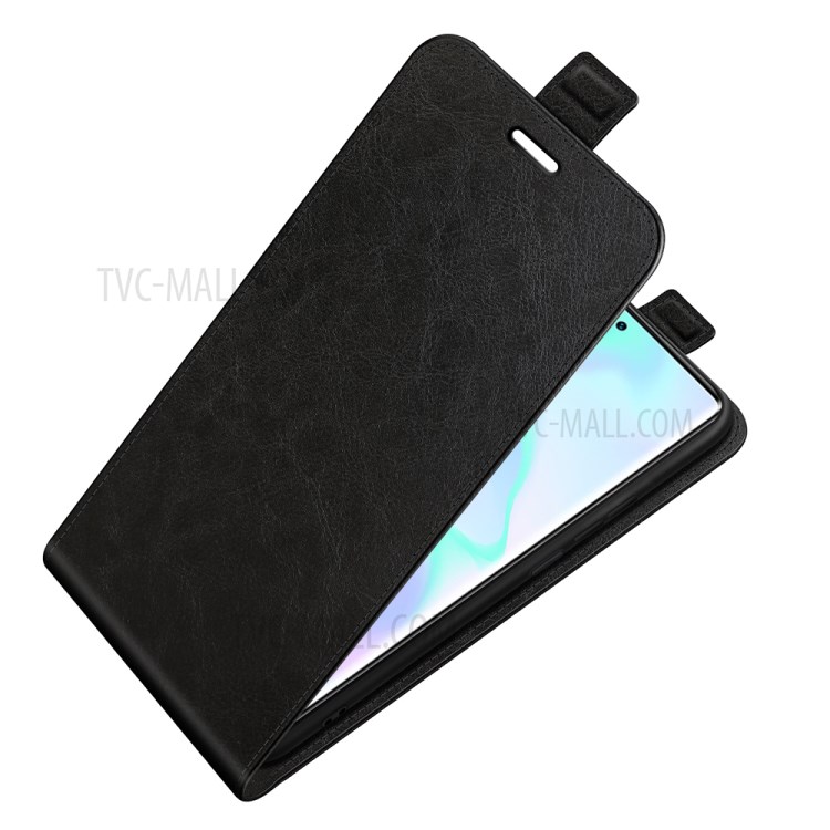Crazy Horse Texture Vertical Flip Leather Case with Card Holder Design for ZTE Axon 30 Ultra 5G - Black-7