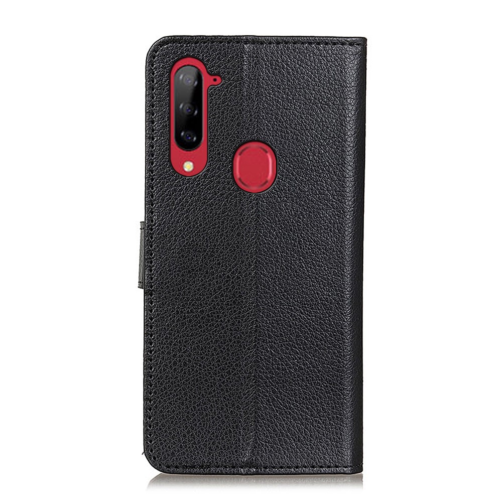 Classic Litchi Texture Leather Wallet Design Folio Flip Stand Case for ZTE Libero 5G - Black-10