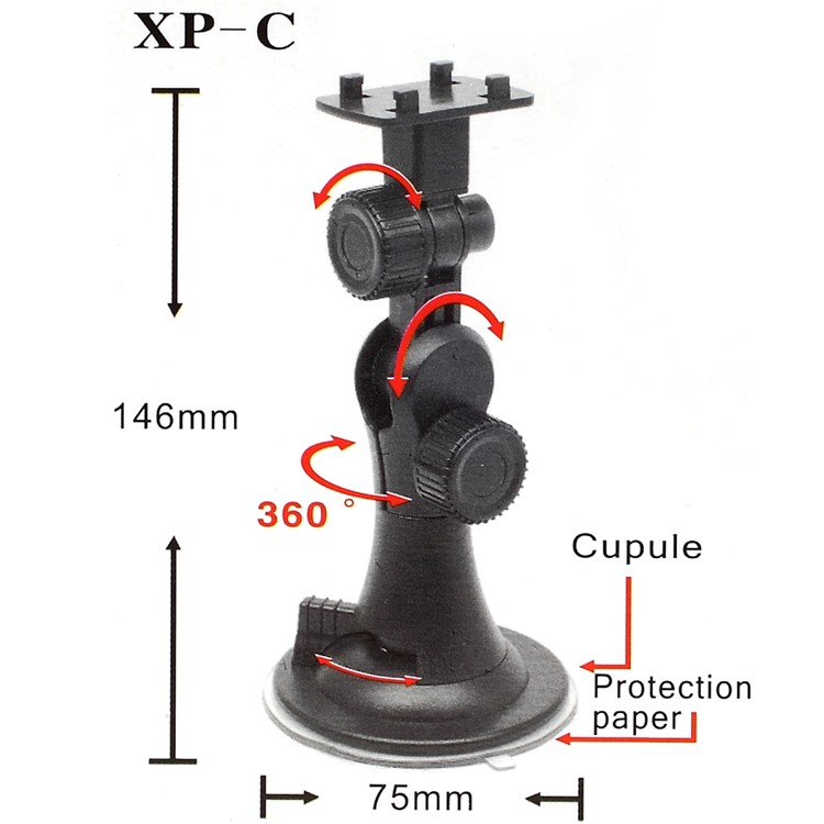 Universal Car Air Vent / Dashboard Suction Cup Mount Holder for iPhone 6s Plus/Samsung A8, Width: 33-82mm-7