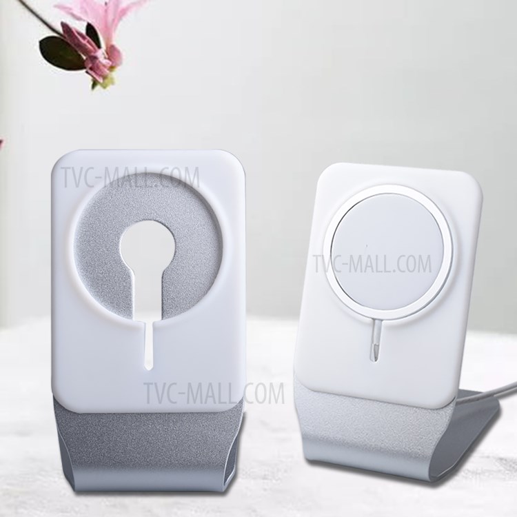 P13 Rectangular Wireless Charger Holder Bracket Desk Mount Stand for iPhone 12 Magsafe Charger-2