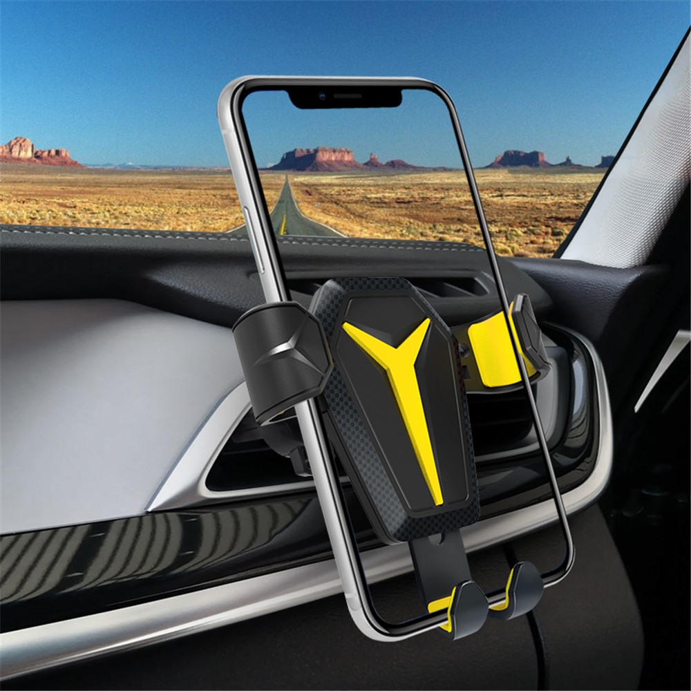 2 In 1 Ventouse De La Gravité Porte-téléphone Portable Support De Téléphone Portable Support De Support Pour IPhone 12 11 X Max Xiaomi Samsung - Rouge-6