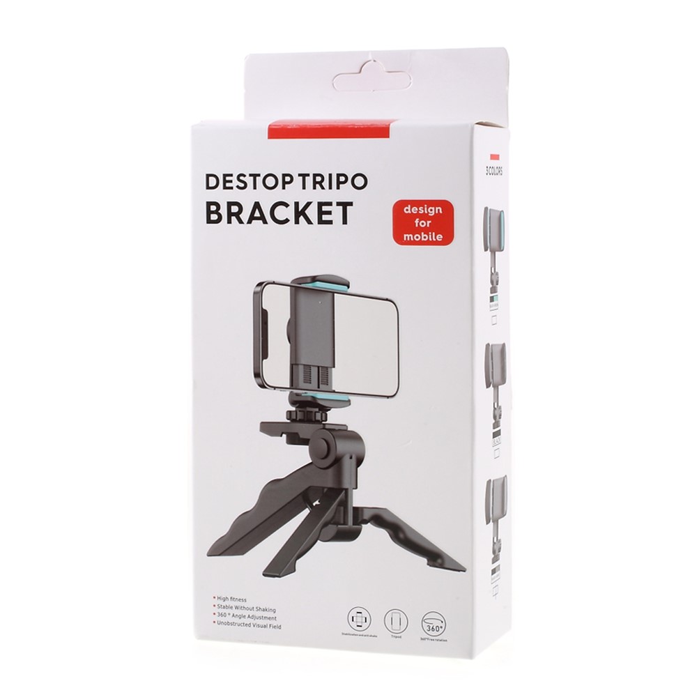 Mini Foldable 360° Rotating Desktop Tripod Mobile Phone Digital Camera Holder Bracket-10