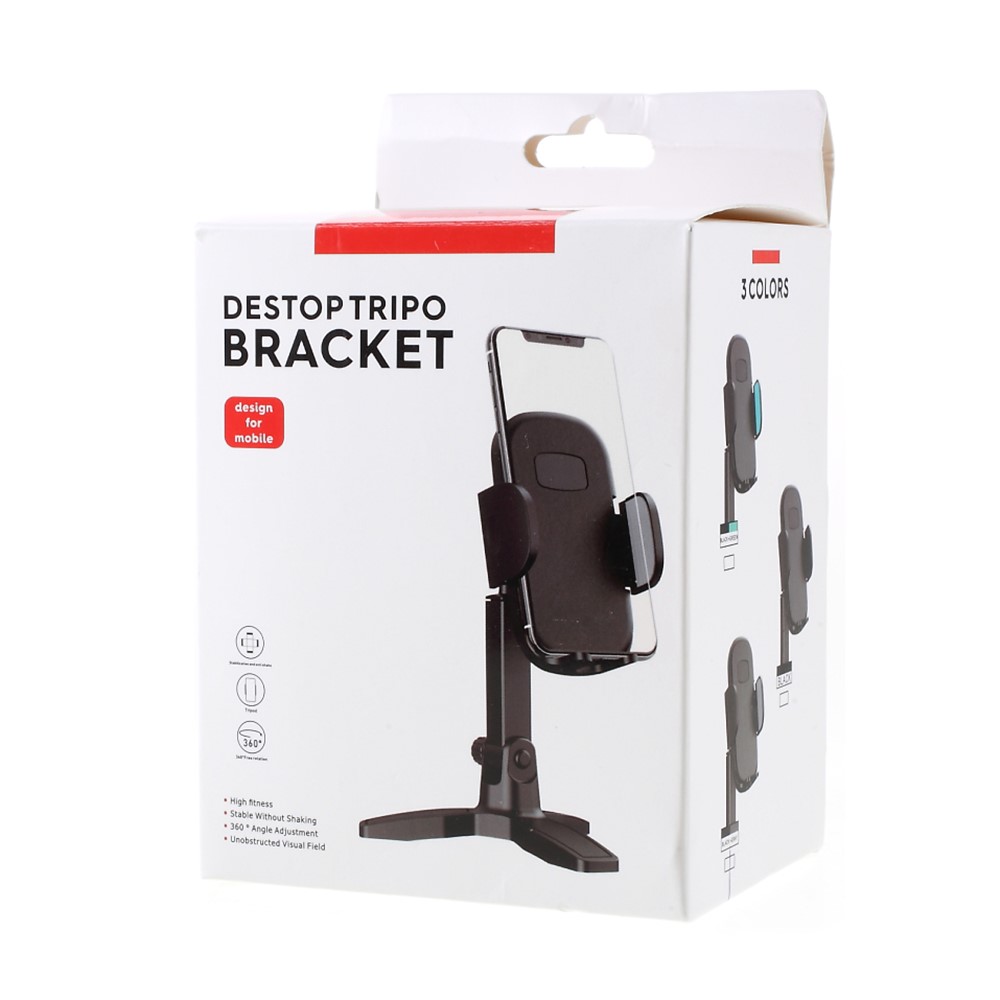 Mini Foldable 360° Rotating Desktop Tripod Mobile Phone Holder Adjustable Stand Bracket-10
