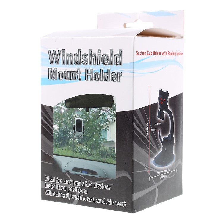 Universal Rotating Car Suction Cup Holder Mount for iPhone 6 Plus / iPad mini 4, Vertical Range: 110-160mm-6