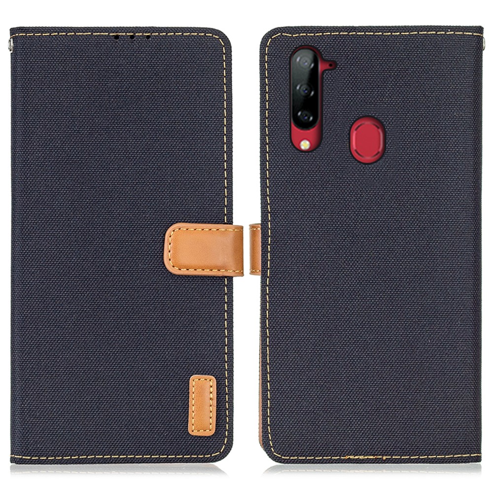 Durable Oxford Cloth Texture Design Anti-Scratch Shock-Absorbing Protective Case for ZTE Libero 5G - Black-1