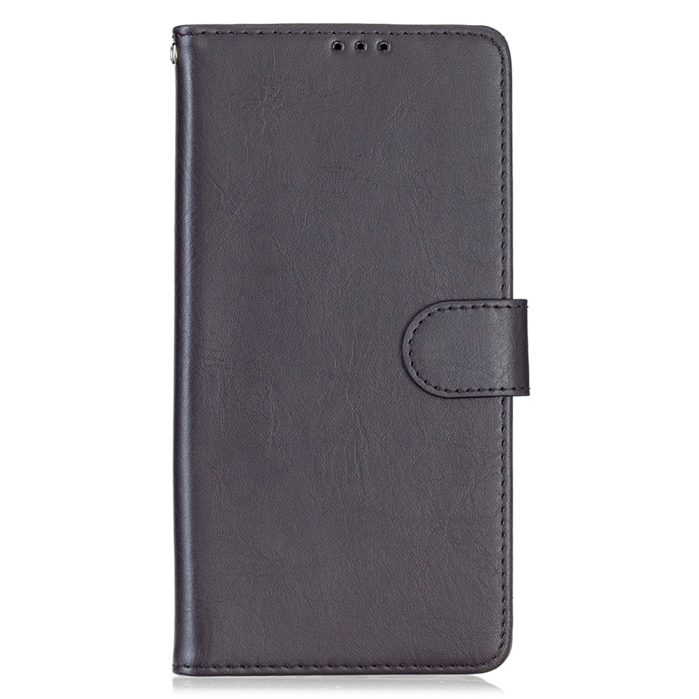 Magnetic Retro Crazy Horse Business Style PU Leather Wallet Function Flip Stand Cover for ZTE Libero 5G - Black-2