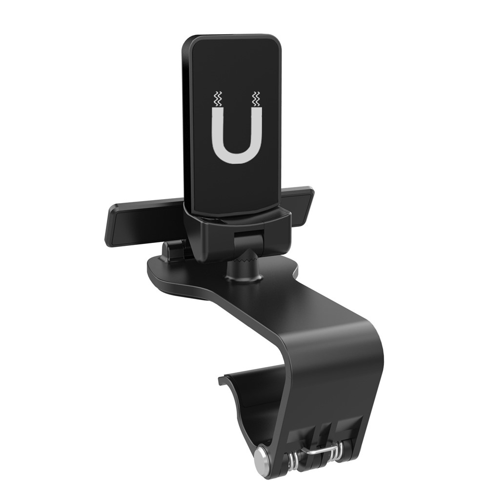 360 Degrees Rotation Magnetic Car Dashboard Mount Phone Stand Holder with Parking Number Plate-7