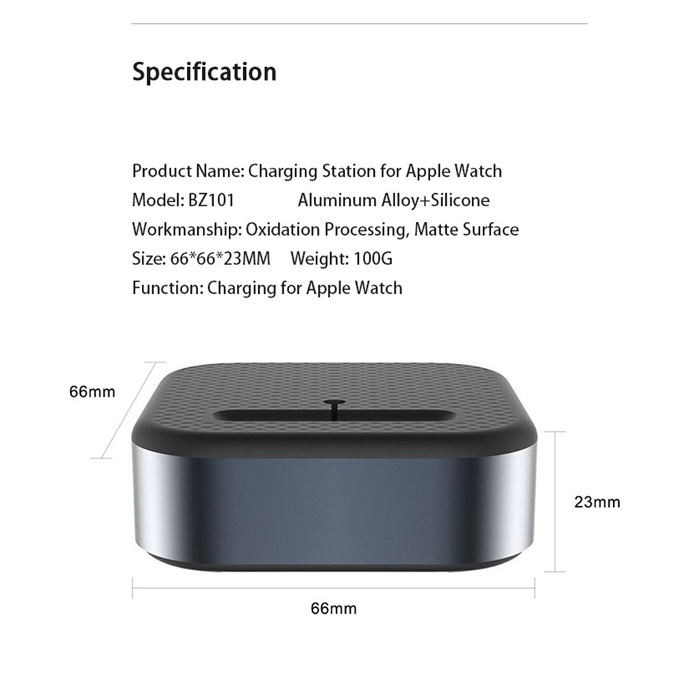 VAYDEER BZ101 Charging Stand Dock Station for Apple Watch 1/2/3/4/5/6/SE Charger Cable Support Bracket-6
