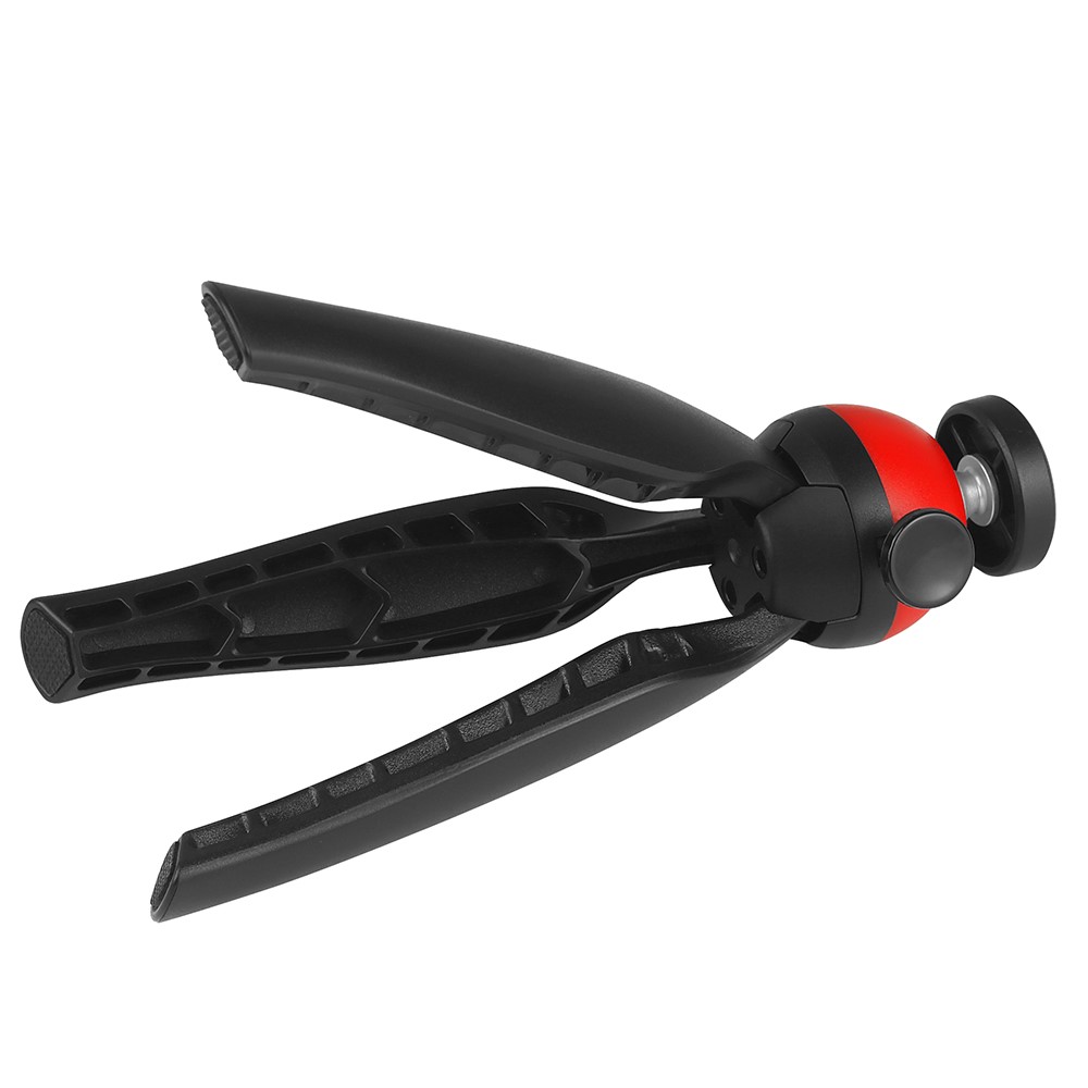ADAI 360 Degree Ball Head Desktop Tripod Video Live Phone Selfie Camera Photography Bracket - Red-5
