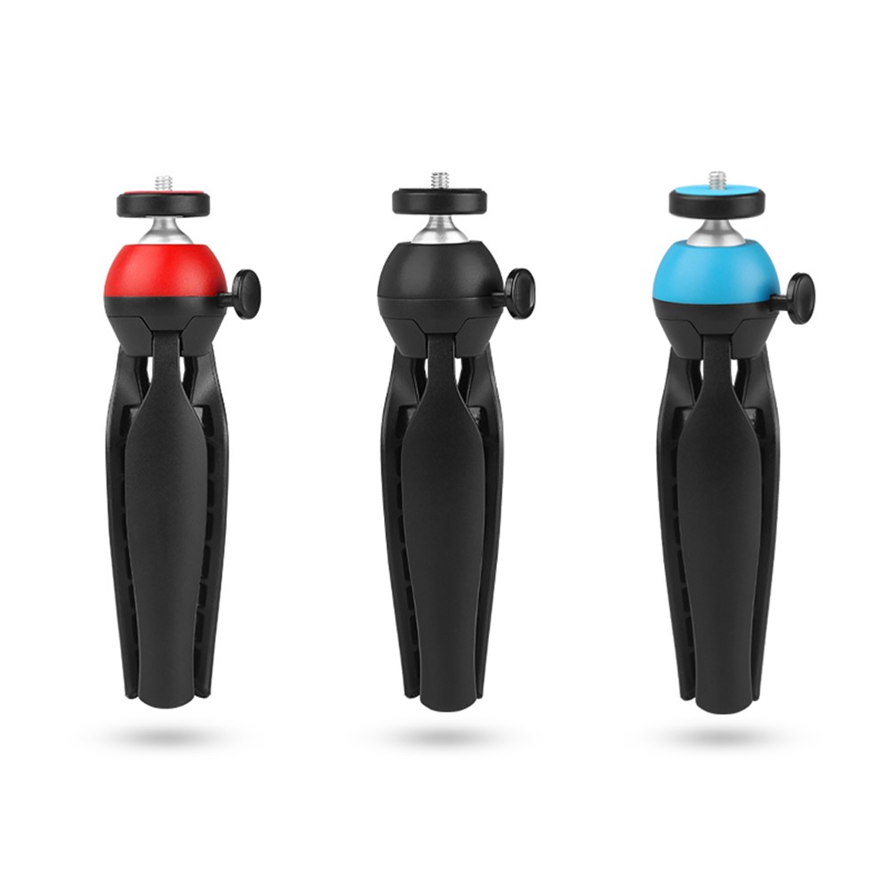 ADAI 360 Degree Ball Head Desktop Tripod Video Live Phone Selfie Camera Photography Bracket - Red-8