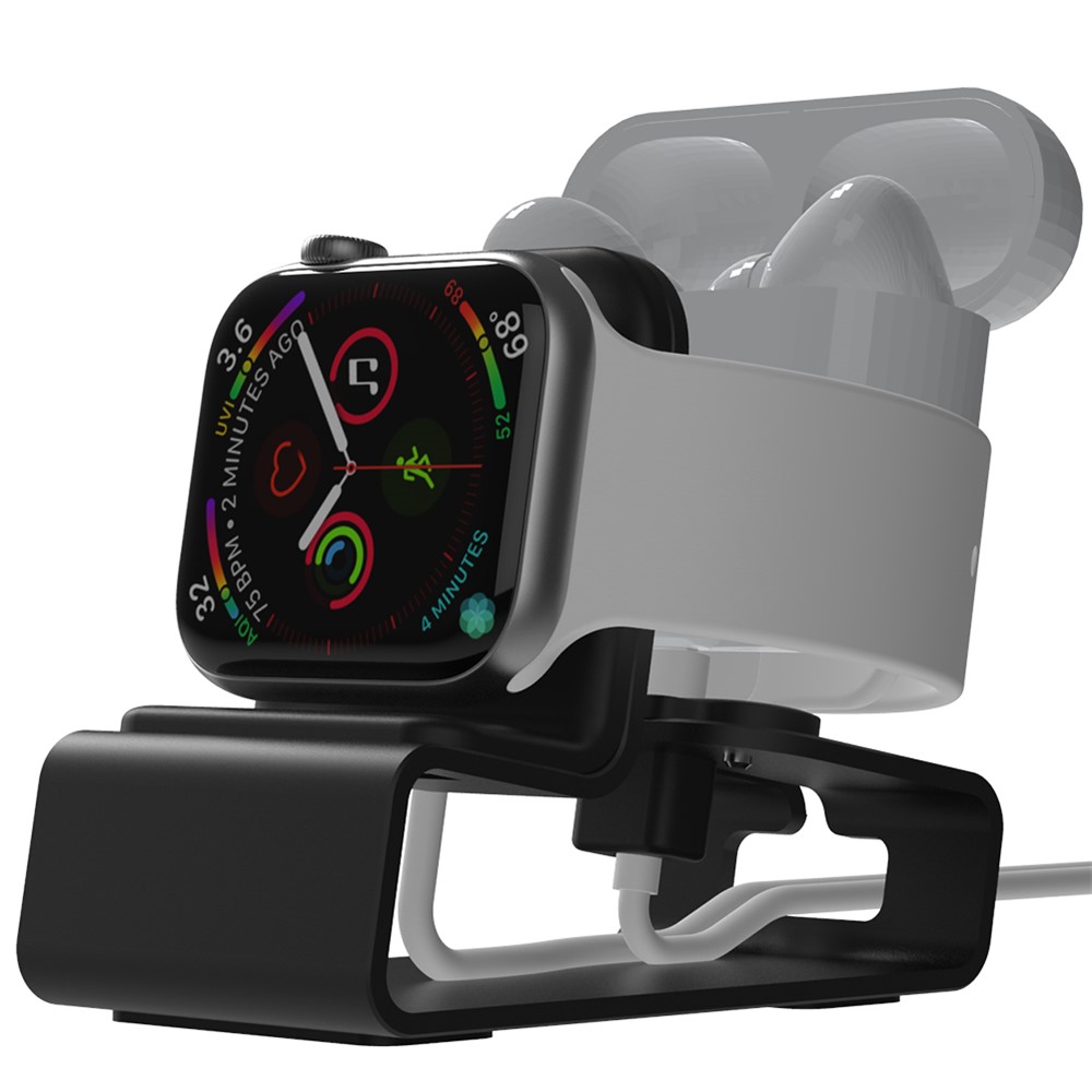 T065 Aluminium Alloy Charging Stand Dock Desktop Holder Bracket for Apple Watch AirPods Pro-2