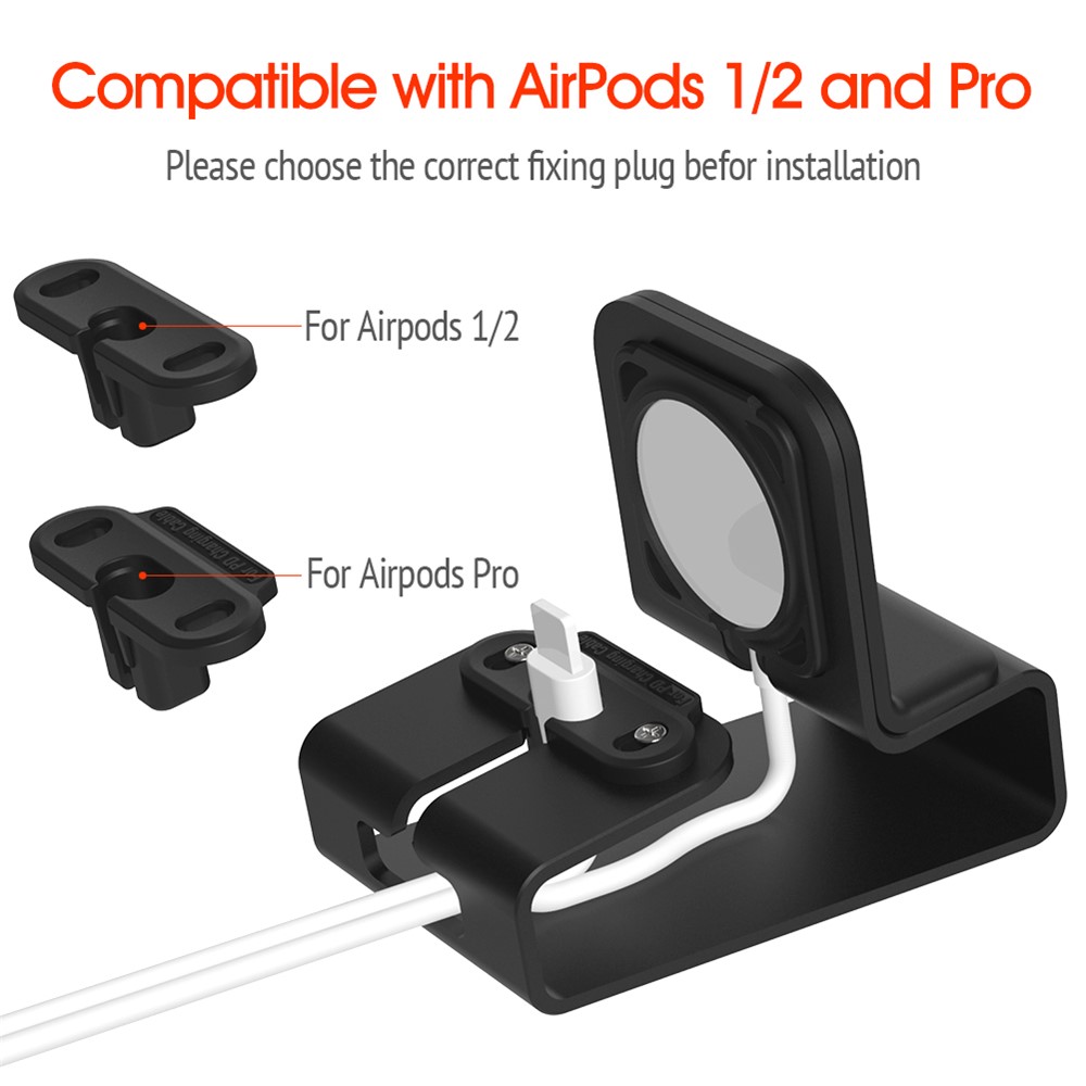 T065 Aluminium Alloy Charging Stand Dock Desktop Holder Bracket for Apple Watch AirPods Pro-5