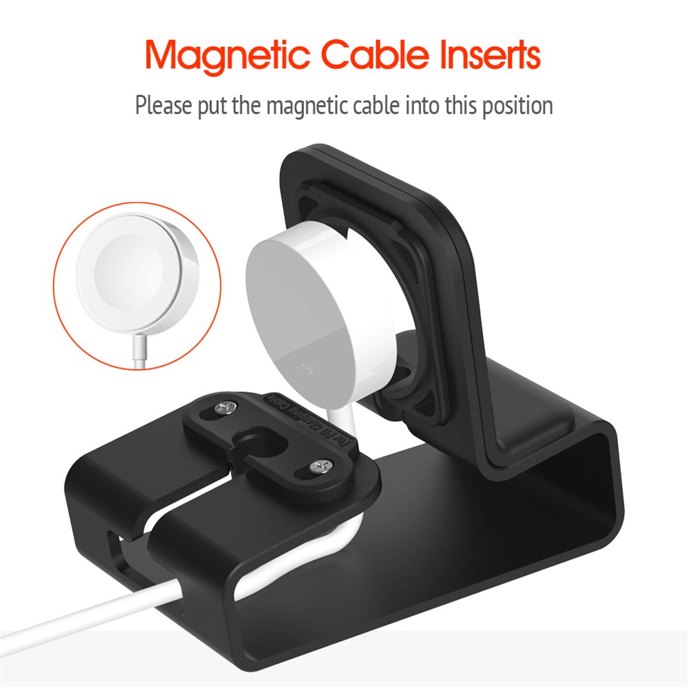 T065 Aluminium Alloy Charging Stand Dock Desktop Holder Bracket for Apple Watch AirPods Pro-6
