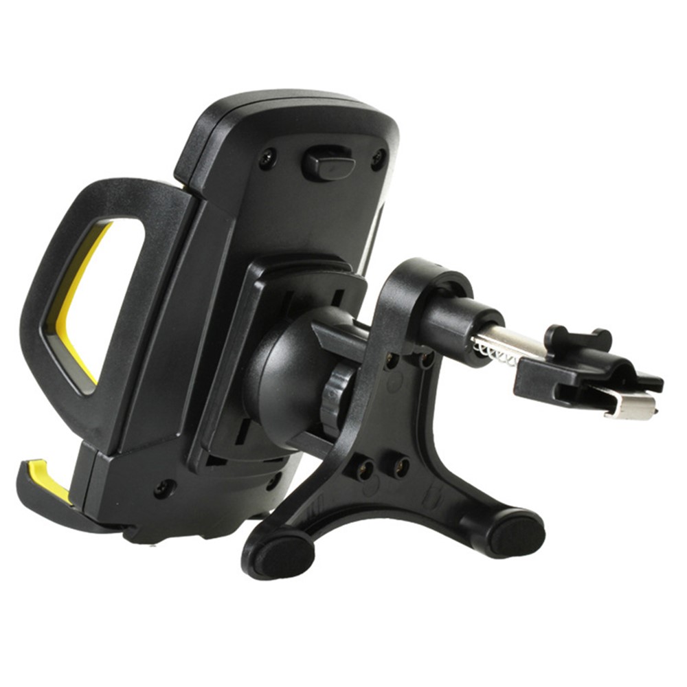 X0403 Universal Car Air Outlet Car Phone Holder Mount Stand Adjustable Mobile Phone GPS Bracket - Yellow-3