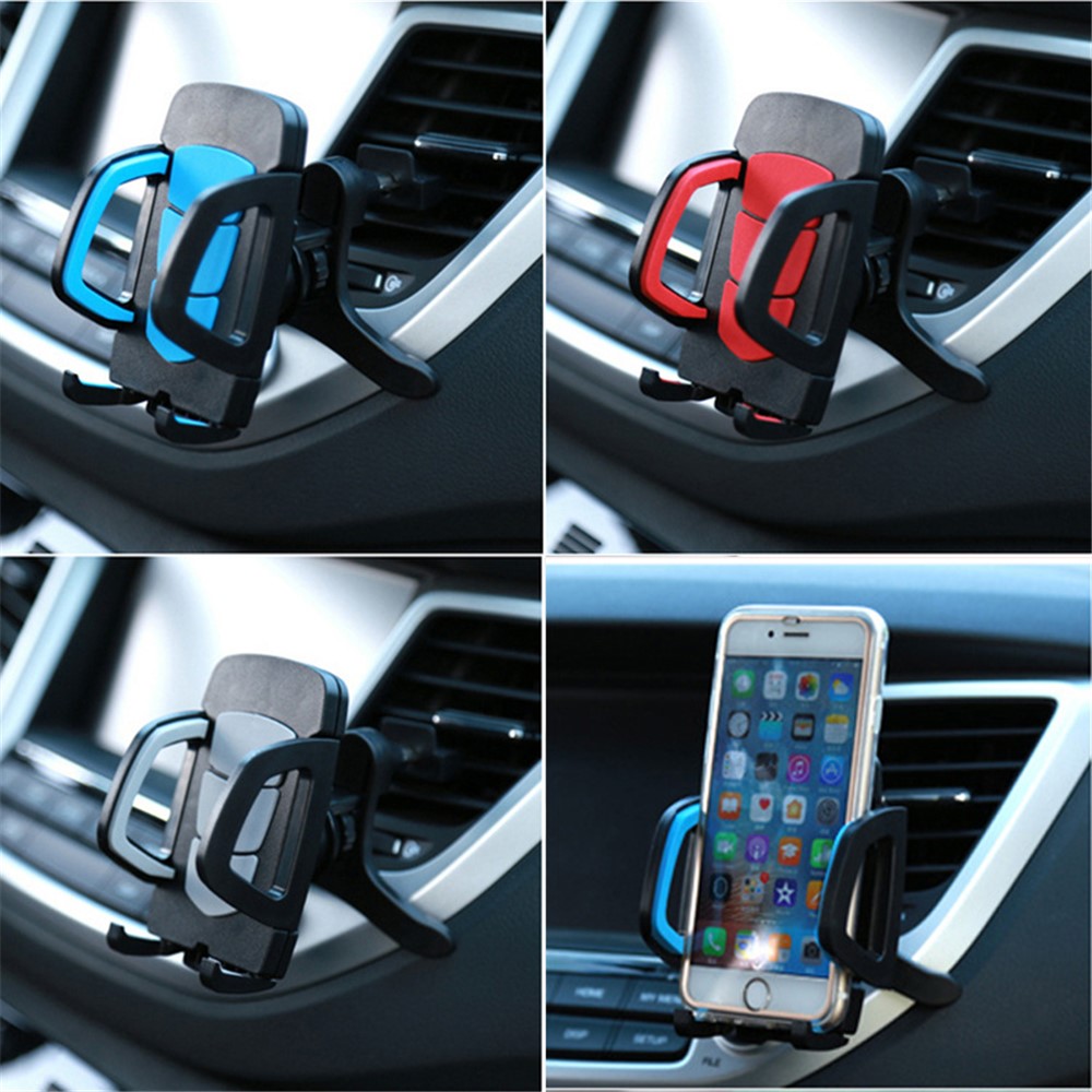 X0403 Universal Car Air Outlet Car Phone Holder Mount Stand Adjustable Mobile Phone GPS Bracket - Yellow-5