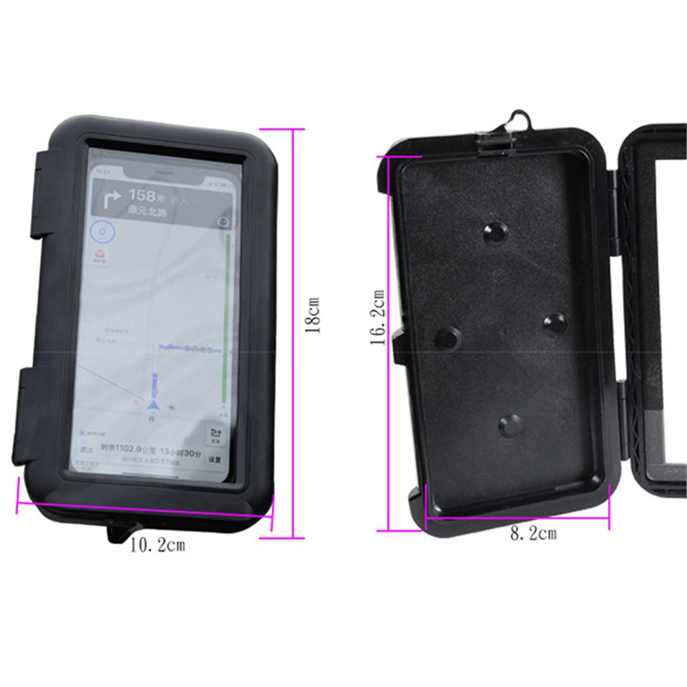 S2102 Motorcycle Phone Bag Bicycle Rear View Mirror Mount Holder Stand Waterproof Case Cover-12