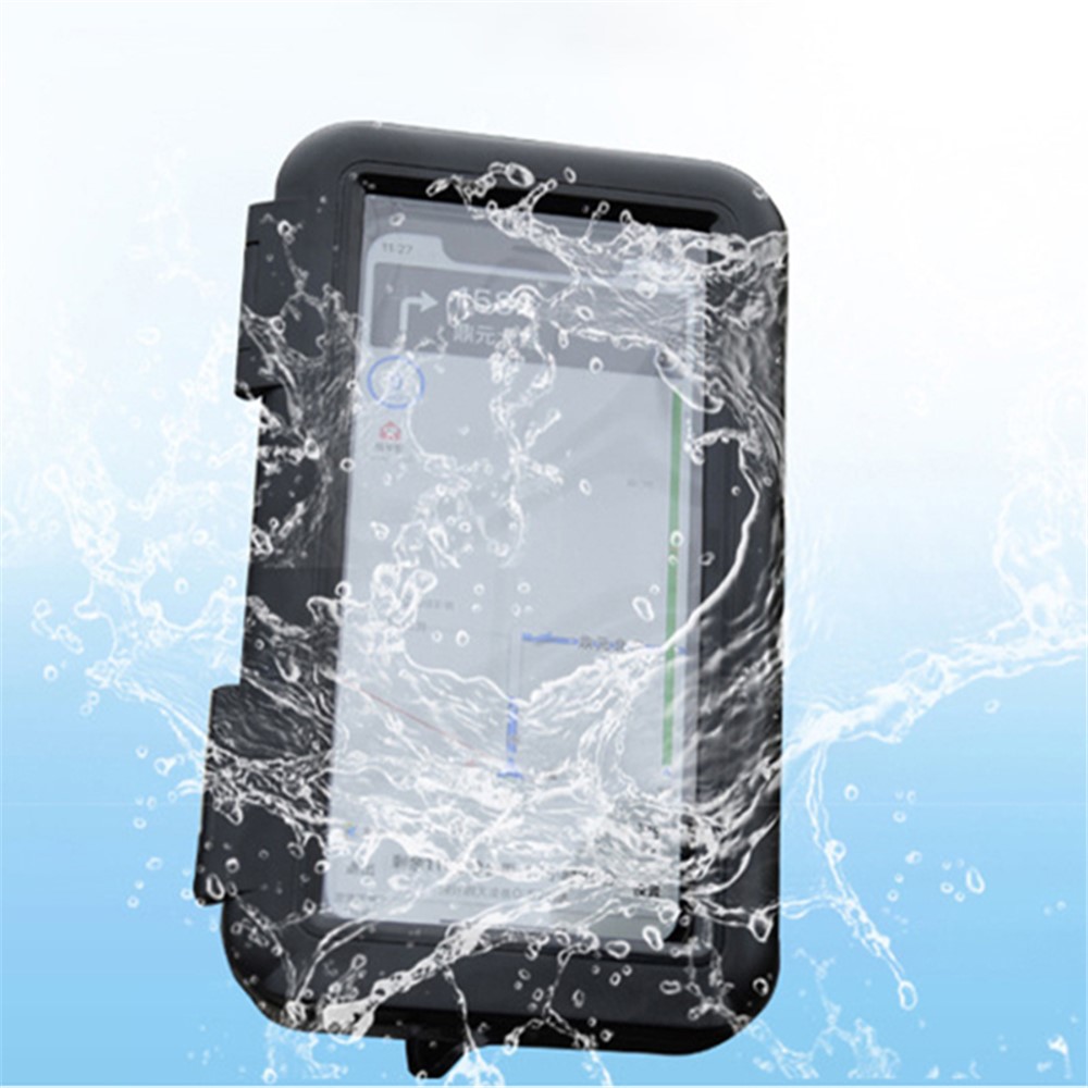 S2102 Motorcycle Phone Bag Bicycle Rear View Mirror Mount Holder Stand Waterproof Case Cover-7