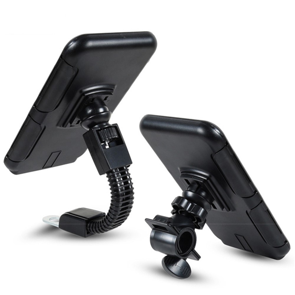 S2102 Motorcycle Phone Bag Bicycle Rear View Mirror Mount Holder Stand Waterproof Case Cover-9