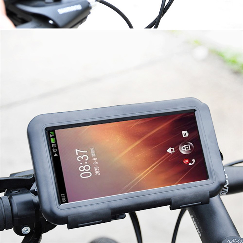 S2102 Bicycle Phone Holder Stand Motorcycle Scooter Handlebar Mount Waterproof Bag Cases Bag Bracket-5