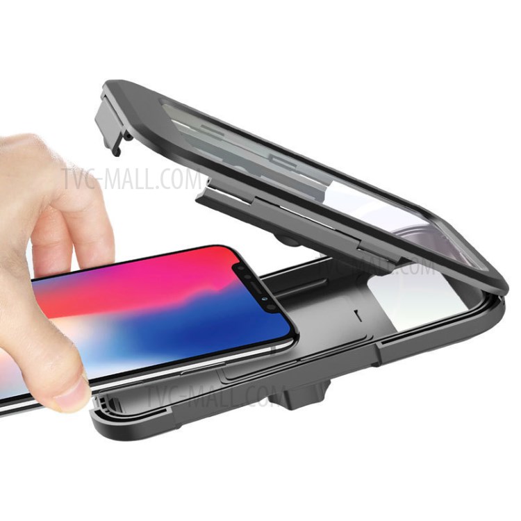 HL-69 Adjustable Motorcycle Bike Phone Holder Case Outdoor Waterproof Handlebar Mobile Support Mount-4