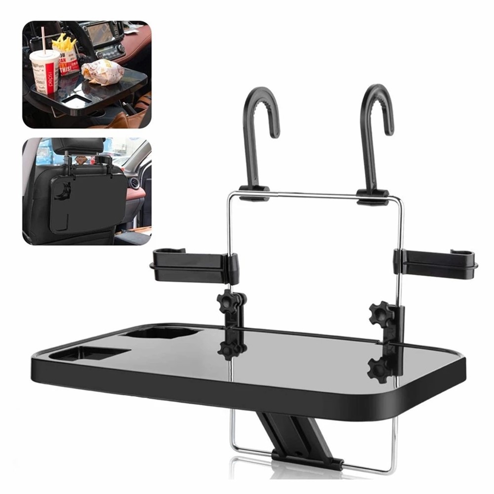 SHUNWEI SD-1502B Car Mount Laptop Stand Steering Wheel Tray Foldable Seat Back Desk for Food Eating Drink Notebook-1