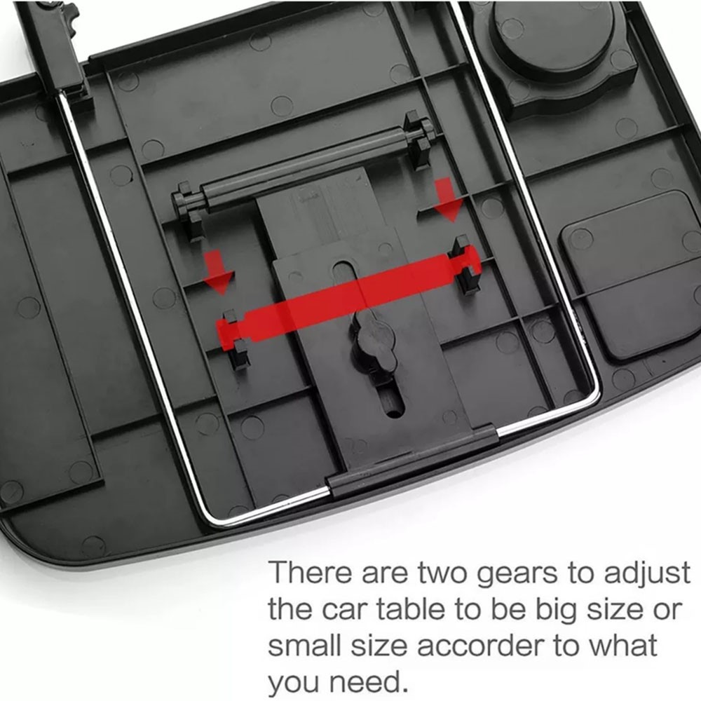 SHUNWEI SD-1502B Car Mount Laptop Stand Steering Wheel Tray Foldable Seat Back Desk for Food Eating Drink Notebook-6