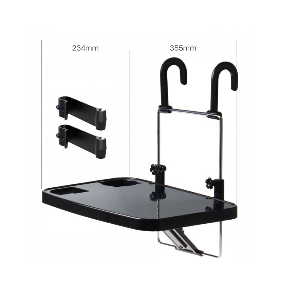SHUNWEI SD-1502B Car Mount Laptop Stand Steering Wheel Tray Foldable Seat Back Desk for Food Eating Drink Notebook-7