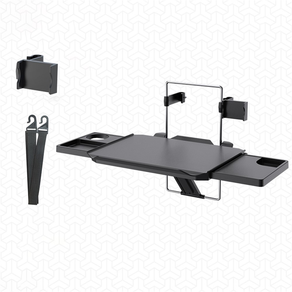 SHUNWEI SD-1528 Car Seat Back Food Tray Multifunctional Laptop Desk with Phone Holder and Drawer-7