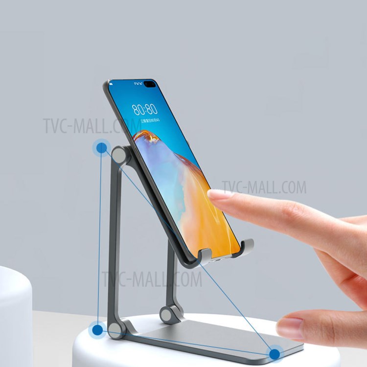 ZJ-03 Aluminium Alloy Foldable Phone Holder Portable Adjustable Phone Tablet Stand Bracket-2