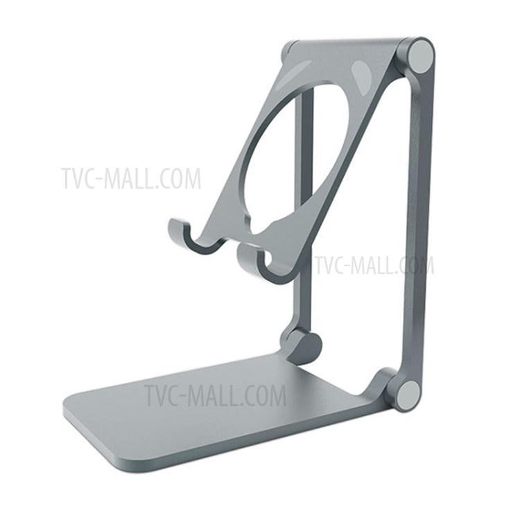ZJ-06 Foldable Portable Phone Holder Bracket Aluminium Alloy Lazy Phone Tablet Stand for Wireless Charging-1
