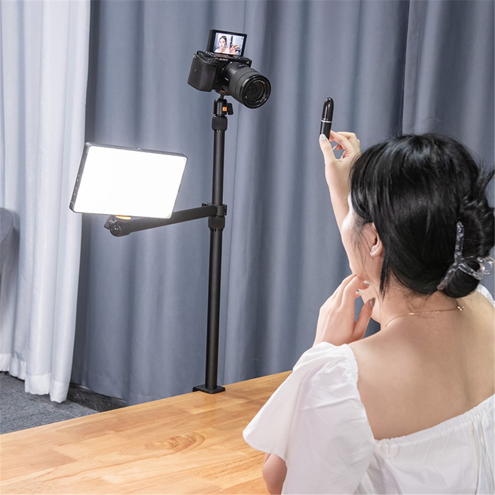 ULANZI VIJIM LS02 Universal 1/4 Screw Desk Mount Stand Adjustable Light Stand with 360° Ball Head for DSLR Camera/Ring Light/Webcam-6