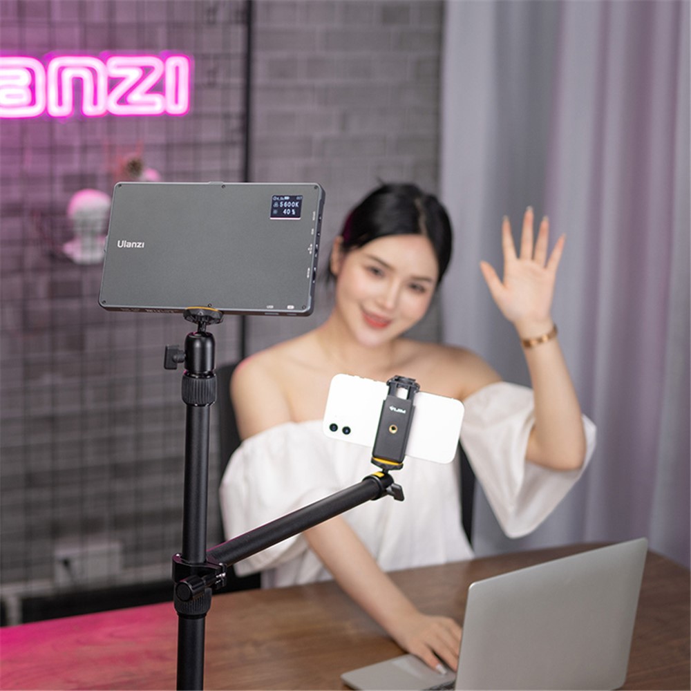 ULANZI VIJIM LS02 Universal 1/4 Screw Desk Mount Stand Adjustable Light Stand with 360° Ball Head for DSLR Camera/Ring Light/Webcam-8