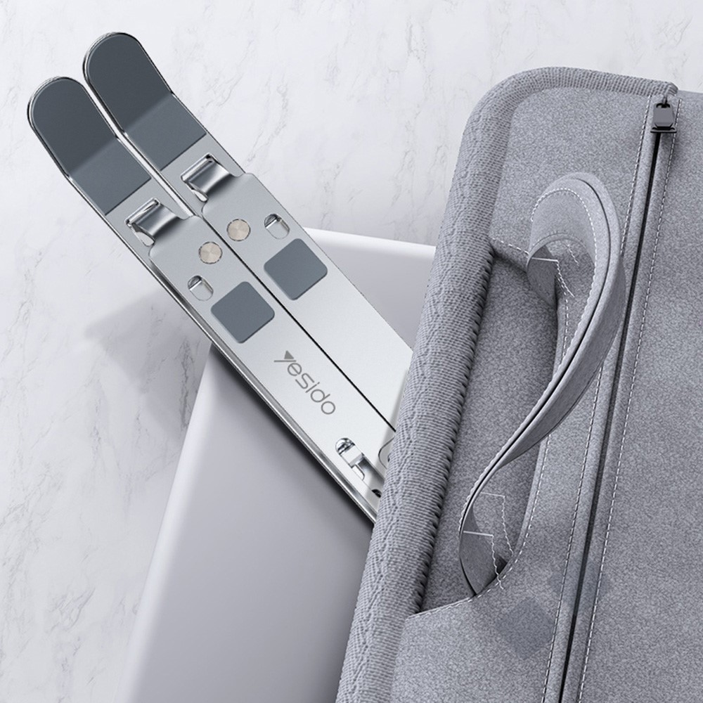 YESIDO LP01 7-Gear Height Adjustable 11-16 inch Notebook Holder Stand Desktop Foldable Aluminum Alloy Laptop Heat Dissipation Bracket-5
