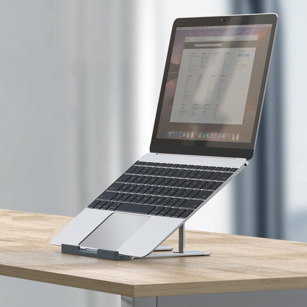 YESIDO LP02 8-Gear Height Adjustable 11-17 inch Notebook Holder Aluminum Alloy Foldable Desktop Laptop Heat Dissipation Stand-2