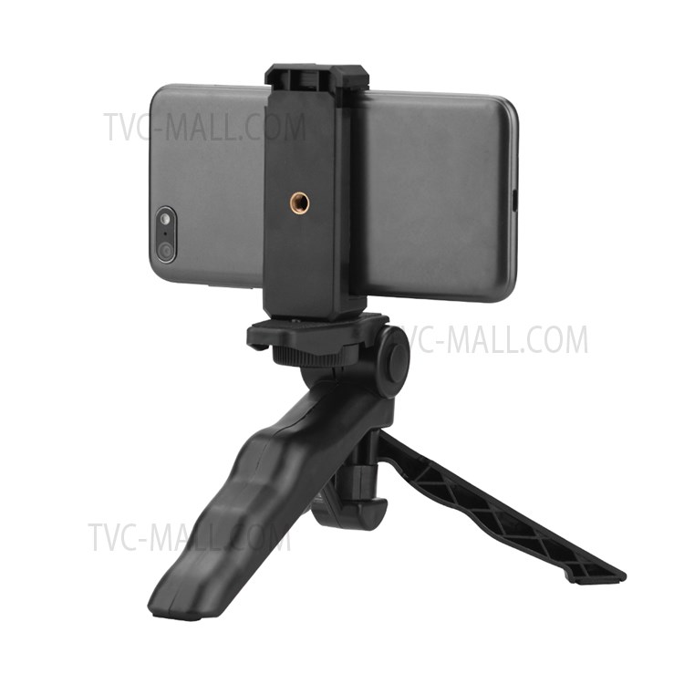 Vlog Shooting Mobile Phone Holder + Desktop Tripod with Remote Shutter Controller for iOS Android-11