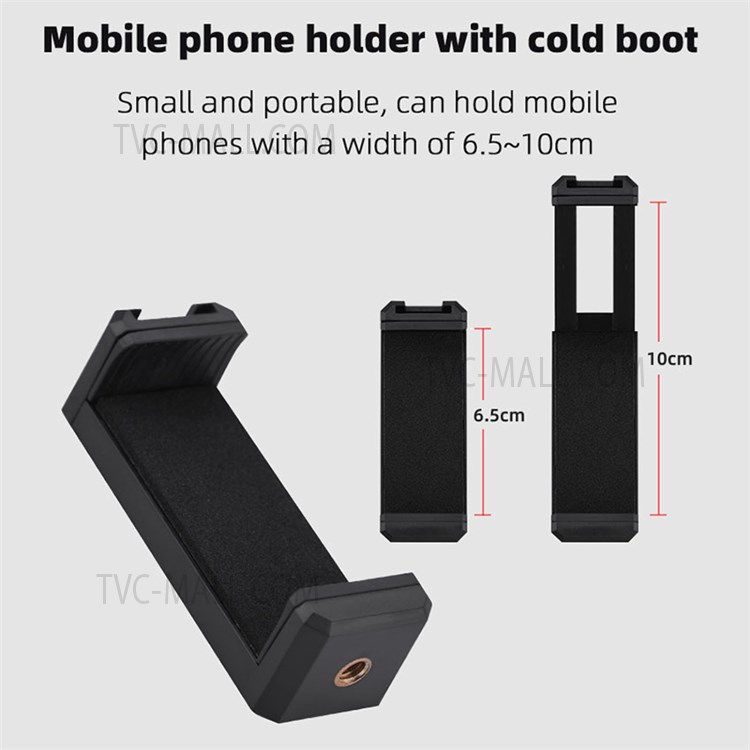 Vlog Shooting Mobile Phone Holder + Desktop Tripod with Remote Shutter Controller for iOS Android-6