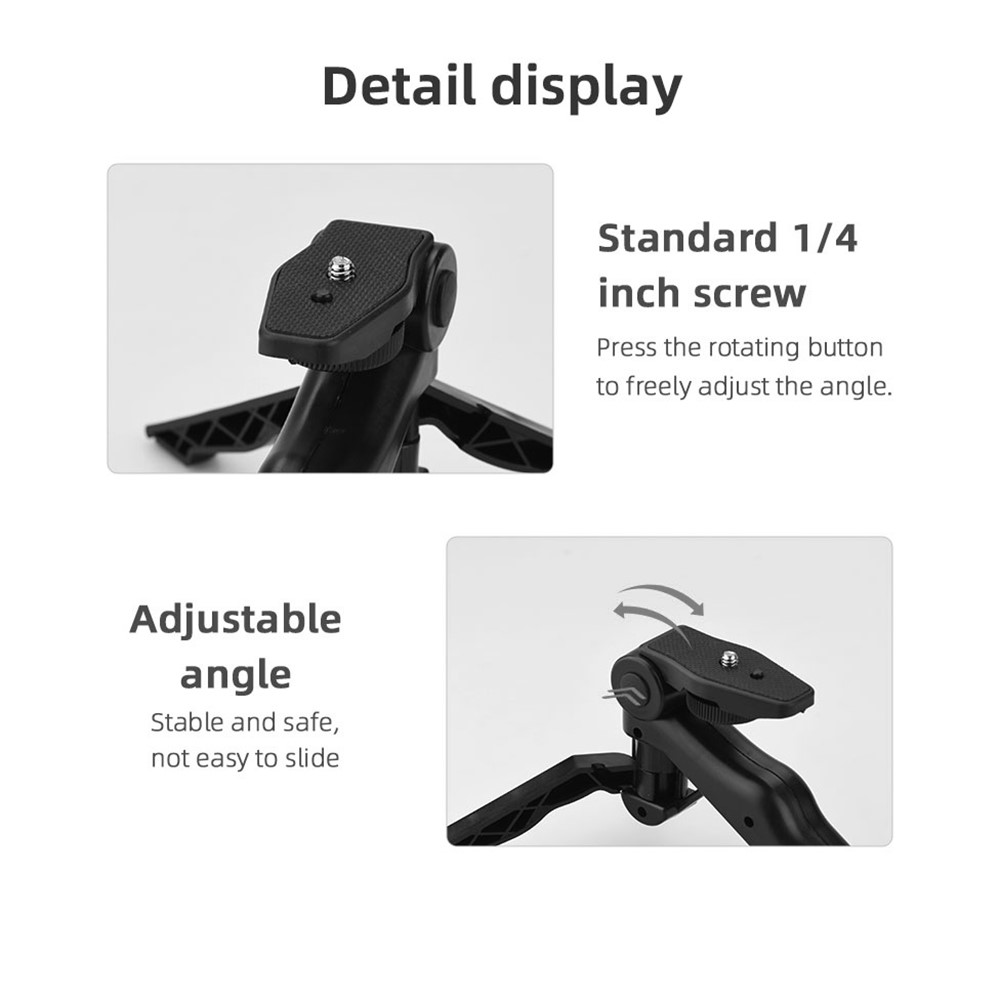 Vlog Shooting Desktop Tripod Adjustable Fill Light Phone Holder Kit for Mobile Phone 6.5-10cm-10