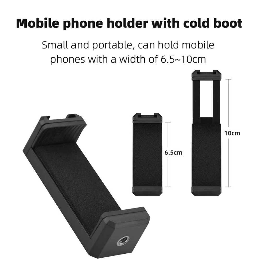 Vlog Shooting Desktop Tripod Adjustable Fill Light Phone Holder Kit for Mobile Phone 6.5-10cm-11
