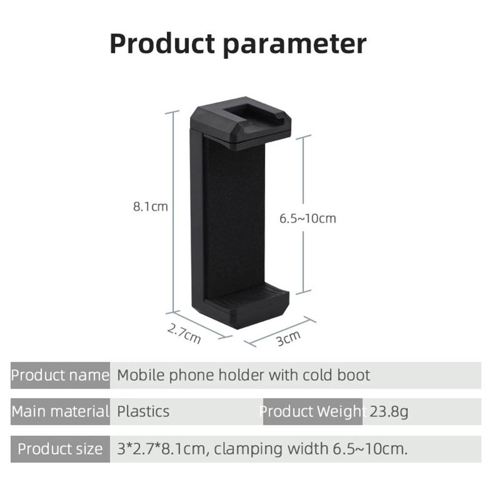 Vlog Shooting Desktop Tripod Adjustable Fill Light Phone Holder Kit for Mobile Phone 6.5-10cm-12