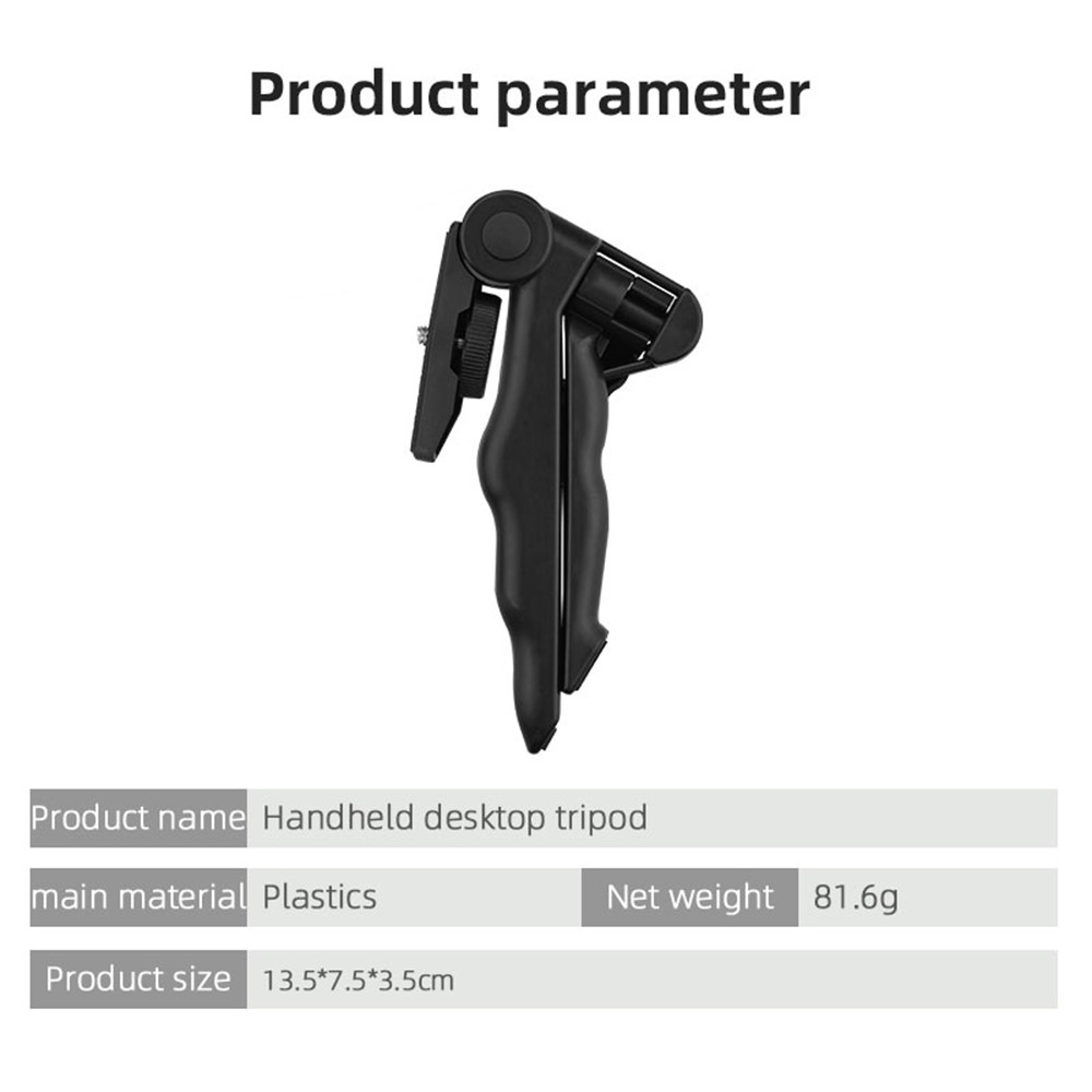 Vlog Shooting Desktop Tripod Adjustable Fill Light Phone Holder Kit for Mobile Phone 6.5-10cm-9