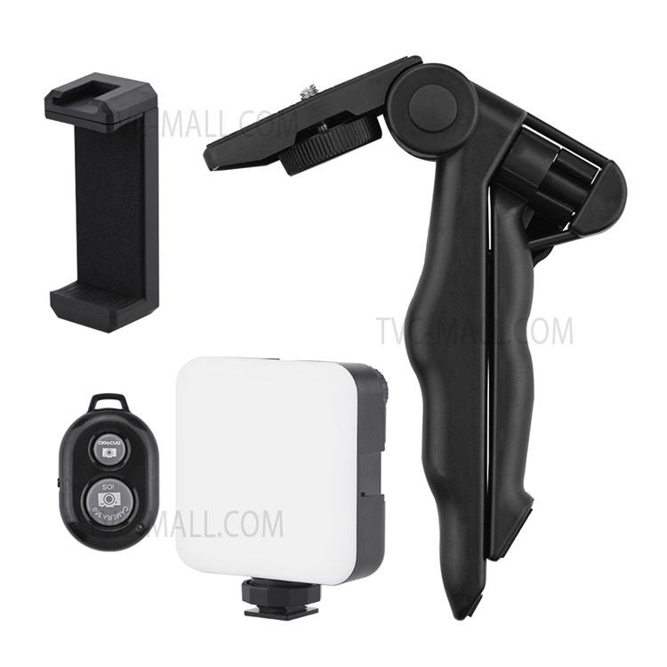 Desktop Tripod Adjustable Fill Light Phone Holder with Remote Shutter Controller Vlog Shooting Kit-1