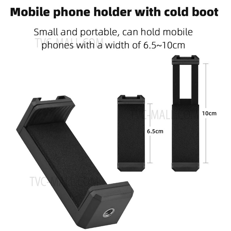 Desktop Tripod Adjustable Fill Light Phone Holder with Remote Shutter Controller Vlog Shooting Kit-11