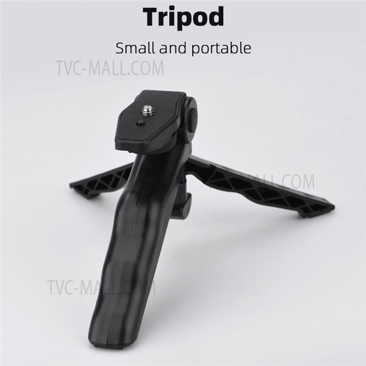 4 in 1 Vlog Shooting Kit Desktop Tripod Adjustable Fill Light Phone Holder Microphone for Mobile Phone 6.5-10cm-11