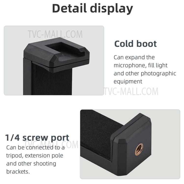 4 in 1 Vlog Shooting Kit Desktop Tripod Adjustable Fill Light Phone Holder Microphone for Mobile Phone 6.5-10cm-16