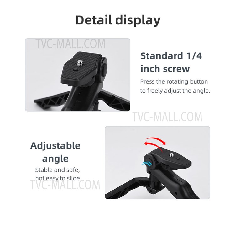 5 in 1 Desktop Tripod Adjustable Fill Light Microphone Phone Holder with Remote Shutter Controller Vlog Shooting Kit-10